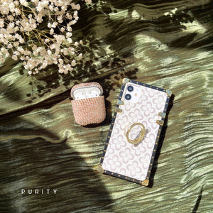 Square iPhone Case "Thyia" | Floral Phone Case | PURITY