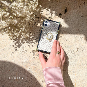Square iPhone Case "Thyia" | Floral Phone Case | PURITY