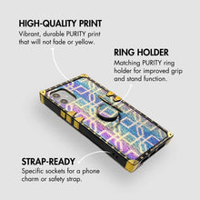 Load image into Gallery viewer, iPhone Case with Ring &quot;Cyan&quot; by PURITY™
