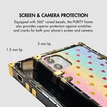 Load image into Gallery viewer, Samsung Case with Ring &quot;Infatuation&quot; by PURITY™ | Rainbow glitter phone case for Samsung
