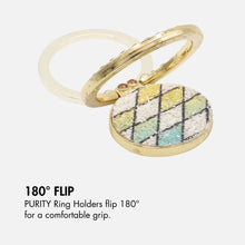 Load image into Gallery viewer, Twilight Ring Holder by PURITY | rhombus pattern, geometric design, glitter design

