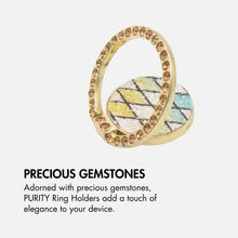 Load image into Gallery viewer, Twilight Ring Holder by PURITY | rhombus pattern, geometric design, glitter design
