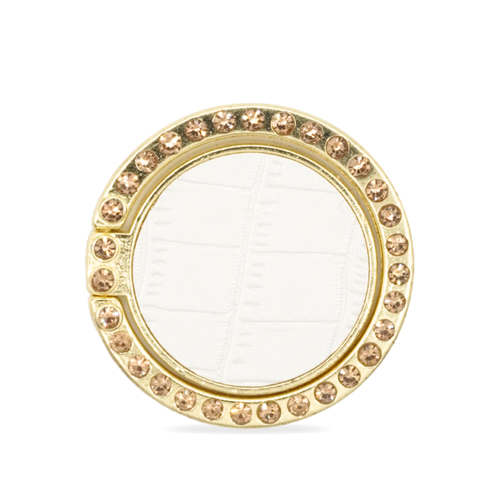 White Crocodile Pattern Ring Holder | Nevada Ring Holder
