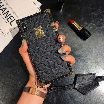chanel iphone 14pro max leather sumsung s23 case