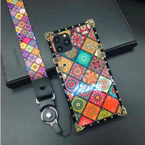 Motorola Case "Arizona Strap" | Colorful square phone case with strap | PURITY