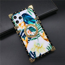 Load image into Gallery viewer, Motorola Case &quot;Caju Ring&quot; | square phone case with floral design and ring holder | PURITY
