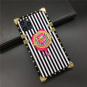 Motorola Case "Crazy Kiss Ring" | Square Phone case with ring holder | PURITY