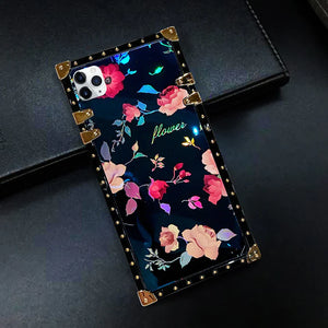 Motorola Case "Egeria" | Square Phone Case with Floral Design | PURITY
