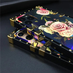 Motorola Case "Iris" | Floral Square Phone Case | PURITY