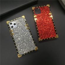 Load image into Gallery viewer, Motorola Case &quot;Tahitian Pearl&quot; | Glitter Square Phone Case | PURITY
