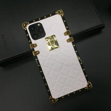 Load image into Gallery viewer, Motorola Case &quot;White Leather&quot; | Square Phone Case | PURITY
