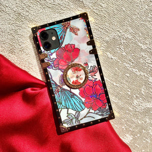 Motorola Case with Ring "Poppy" | Square Phone Case | PURITY