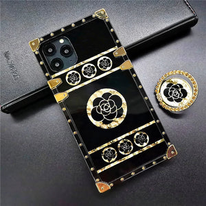 Motorola Case "Yin" | Black Square Phone Case | PURITY