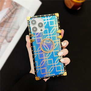 iPhone Case with Ring "Cyan" by PURITY™