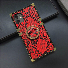 Load image into Gallery viewer, Red snakeskin iPhone case &quot;Desert Viper&quot; by PURITY
