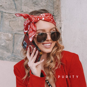 Red snakeskin iPhone case "Desert Viper" by PURITY