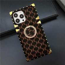 Load image into Gallery viewer, iPhone Case with Ring &quot;Vampire&quot; by PURITY™ | Luxury Leather Apple iPhone Phone Case
