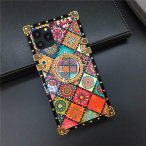 Motorola Case with Ring "Arizona" | Colorful Square Phone Case | PURITY